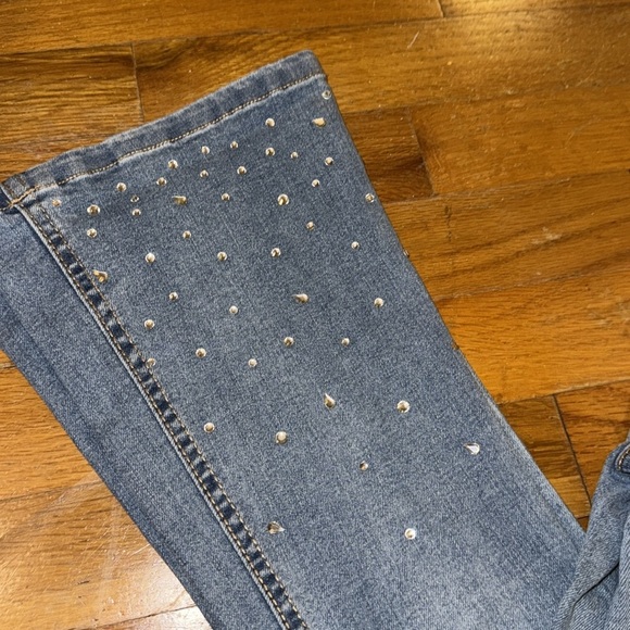 💥💥NWT Imperial star pull on flare, high-rise jeans, girls size 7 Color tracee - Picture 6 of 11